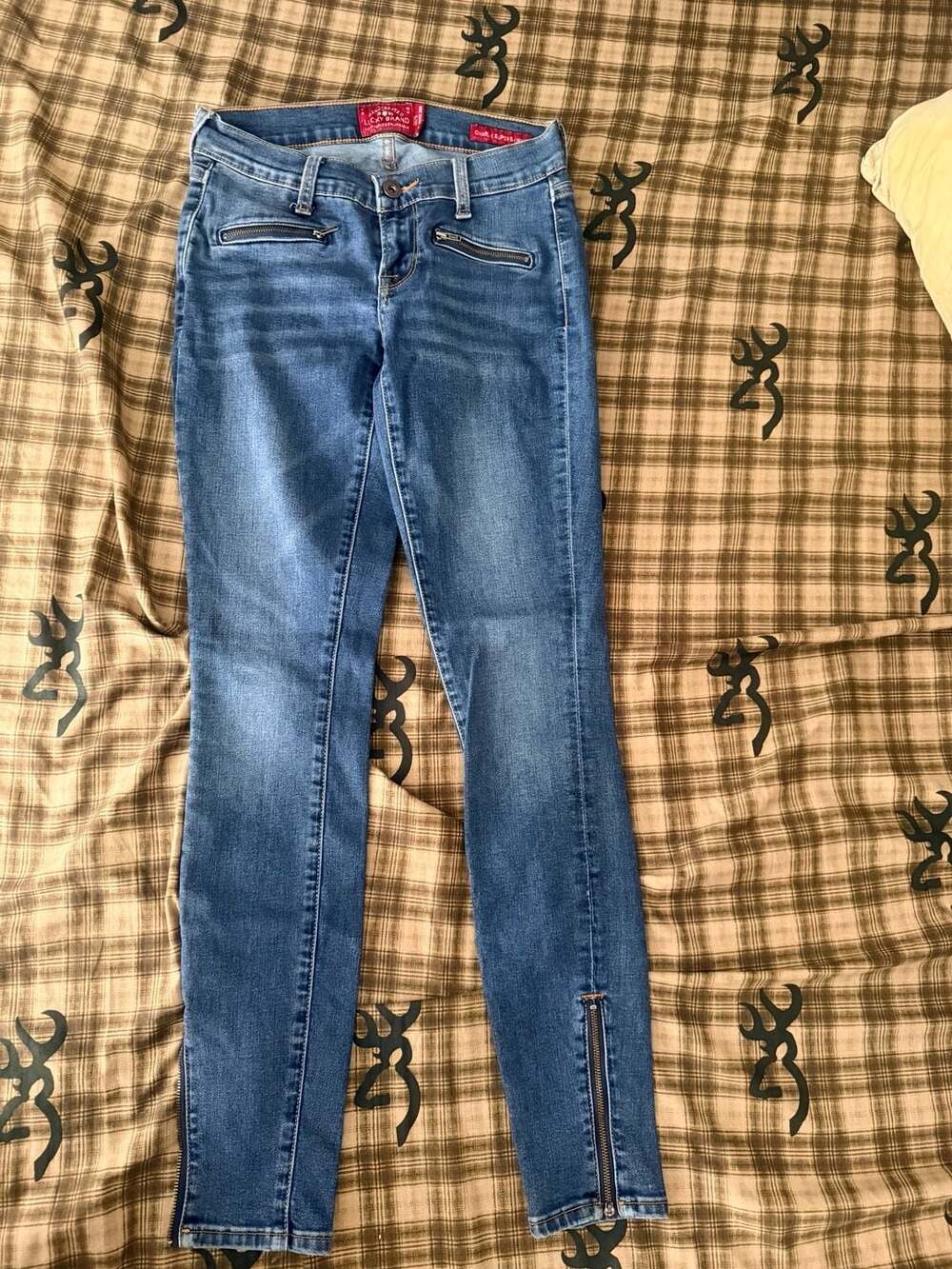 Lucky Brand Charlie Super Skinny Size 0/25 Blue Denim Jeans